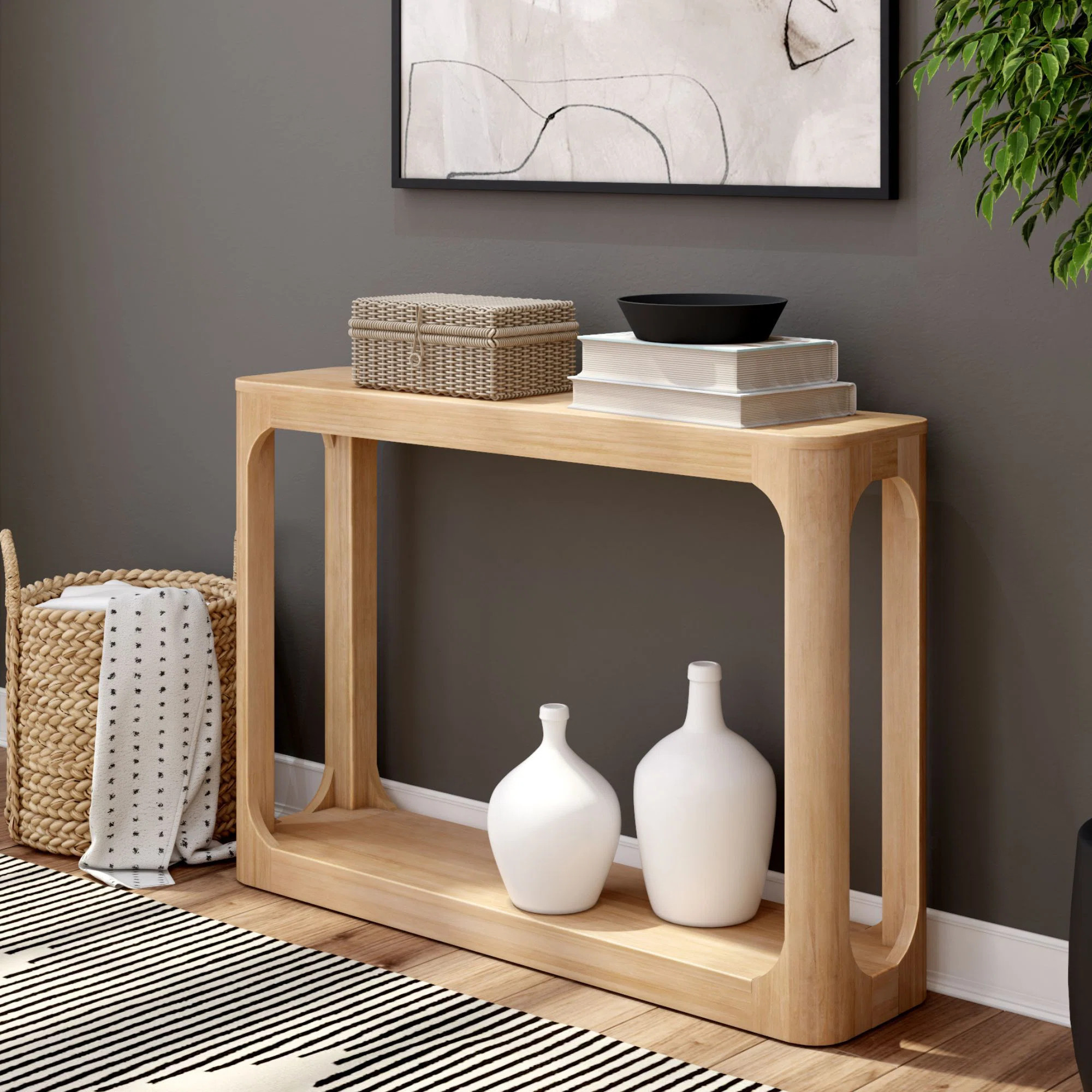 Maly 46.5'' Solid Wood Console Table | Wayfair North America