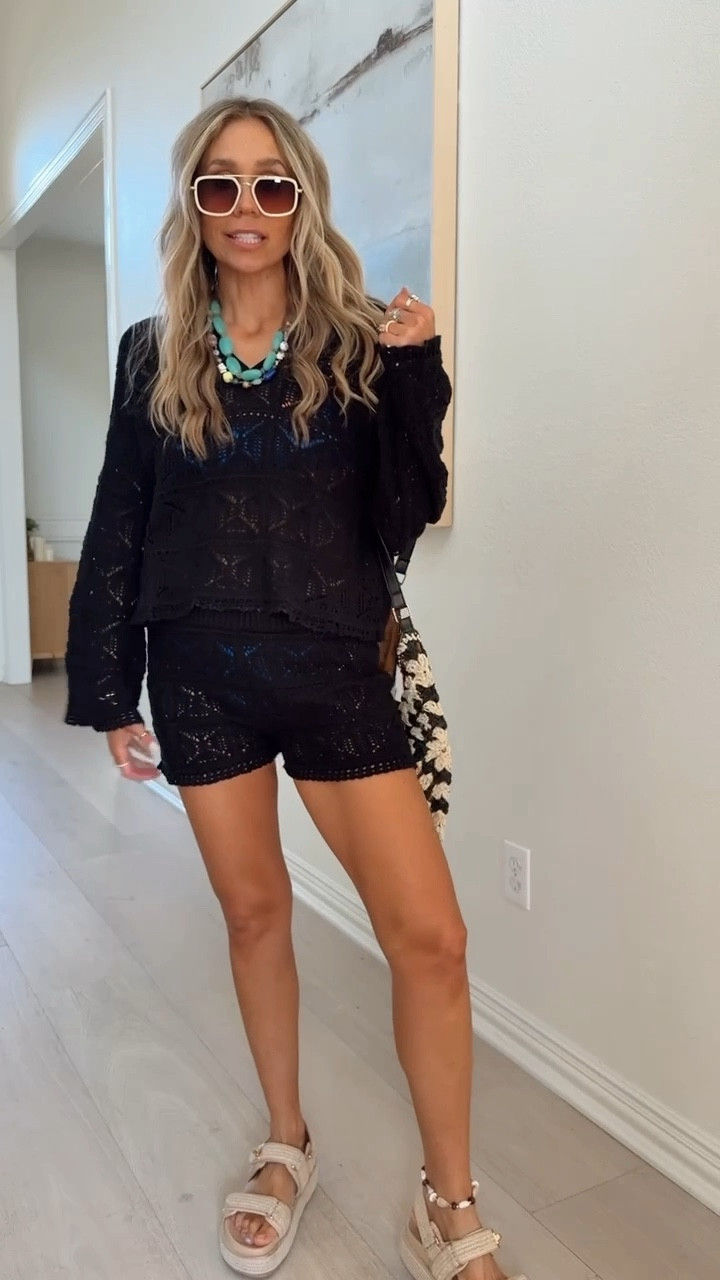 This designer set is SO good! I cannot get over it! Wearing my tts / small 

Perfect for the pool, beach vacation , resort / water park! 

This will go fast! 

#LTKShoeCrush #LTKStyleTip #LTKSwim