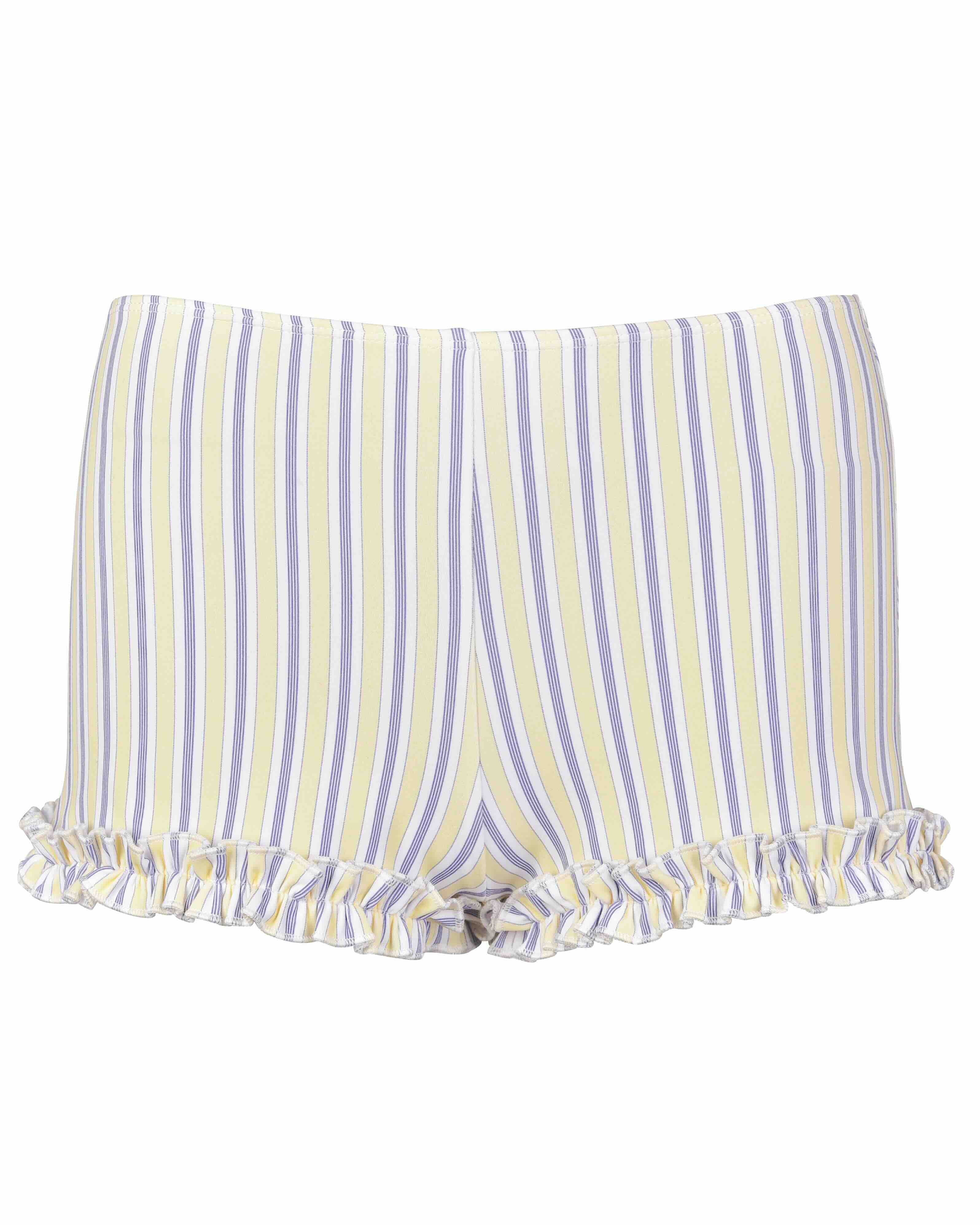 Ruffle Beach Shorts - Pacific Stripe | My Mum Made It