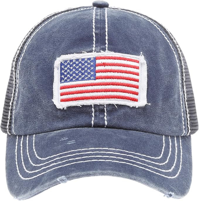 MIRMARU Women’s Baseball Caps Distressed Vintage Patch Washed Cotton Low Profile Embroidered Me... | Amazon (US)