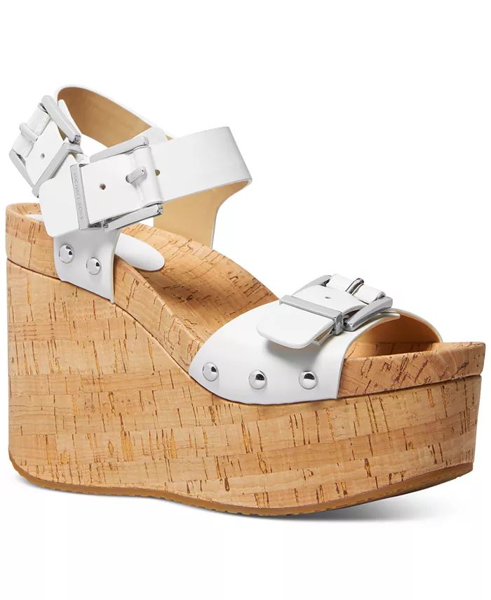 Michael Kors Women's Colby Triple-Buckled Platform Sandals - Macy's | Macy's
