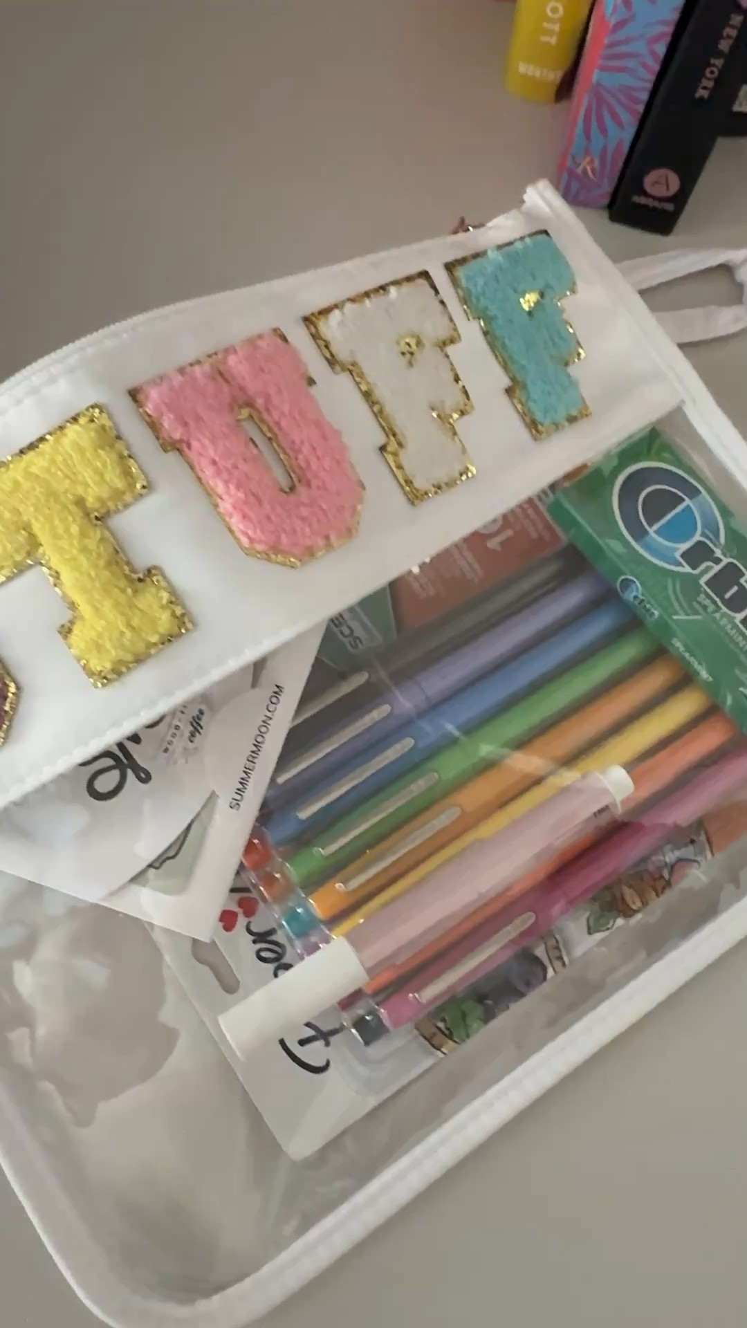 Back to school teacher gifts! Other ideas you could include: protein bars, target GC, hand lotion, mints, hand sanitizer