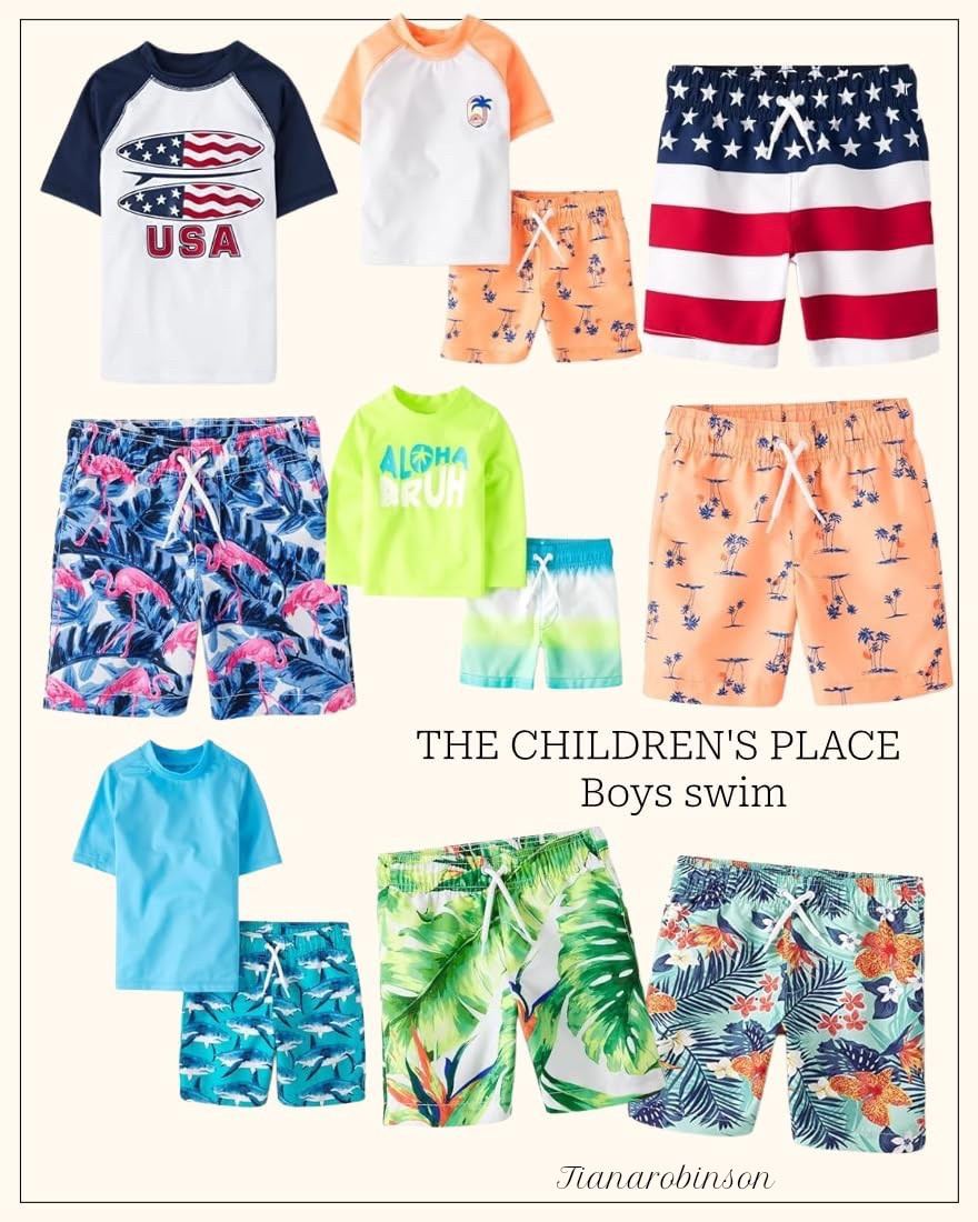 THE CHILDREN'S PLACE boys swim! All under $25! Find the USA rash guard shirt on my Amazon storefront! Link here https://www.amazon.com/shop/tianamareerobinson

#LTKKids #LTKStyleTip #LTKSwim