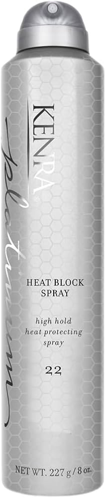 Kenra Platinum Heat Block Spray 22 | Heat Protecting Hairspray | High Hold For Ultimate Style Lon... | Amazon (US)
