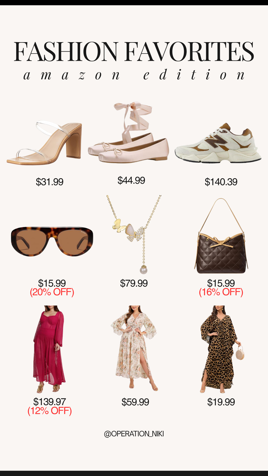 Amazon fashion finds that caught my eye lately 👗✨ From easy everyday pieces to statement accessories and shoes, these are the kind of affordable finds that make refreshing your wardrobe a little more fun. And yes, there are some deals in the mix too 🛍️

Follow for more @OPERATION_NIKI on IG, TikTok, & Facebook
#amazonfashion #amazonfashionfinds #fashionfinds #amazonstyle #affordablestyle #fashiondeals #wardrobeessentials #styleinspo #amazonfinds #operationniki 

 #LTKootd #LTKMidsize #LTKPlusSize