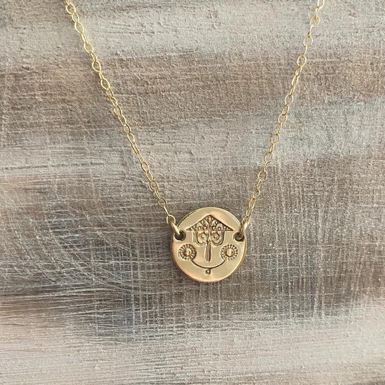 Small World Clock Necklace, 14k Gold Filled Disc, Sterling Silver, It's a Small World, Magic King... | Etsy (US)