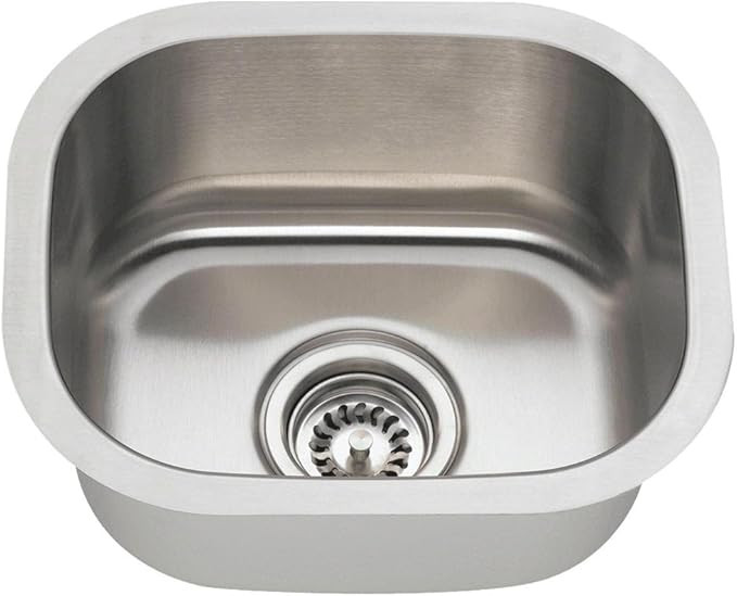 1512 18-Gauge Undermount Single Bowl Stainless Steel Bar Sink | Amazon (US)