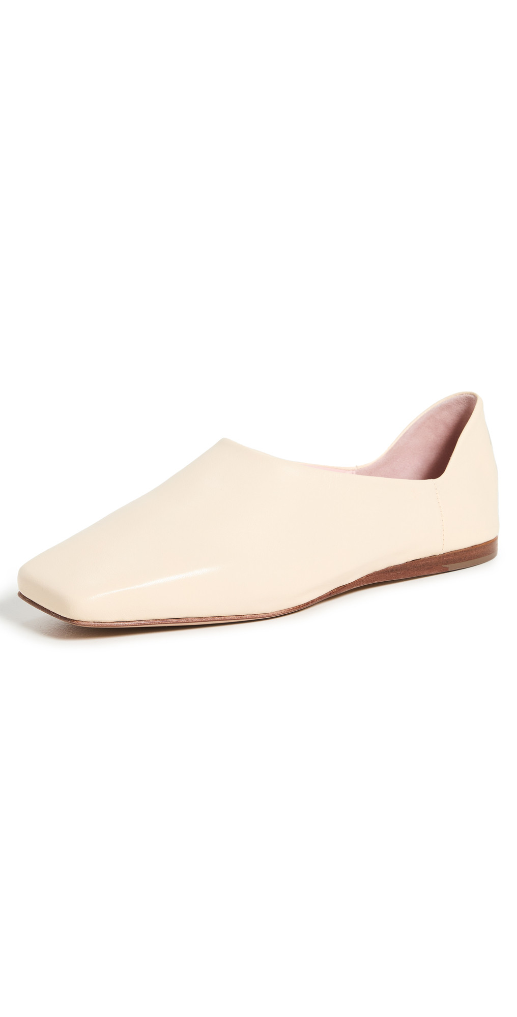 Mansur Gavriel Square Toe Babouche Flats | Shopbop