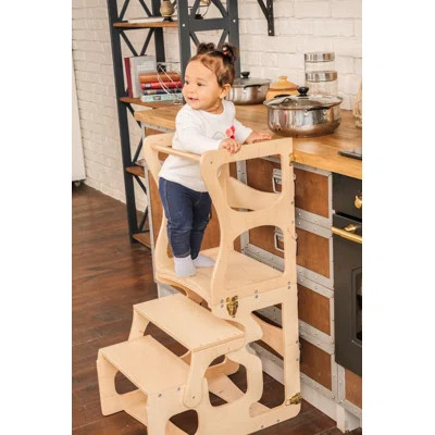 Woodandhearts Montessori Tower Step Stool | Wayfair North America