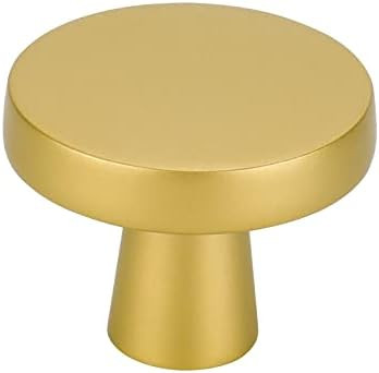 OYX Gold Cabinet Knobs 6PACK Brushed Brass Cabinet Knobs Round Knobs Gold Drawer Knobs for Cabine... | Amazon (US)