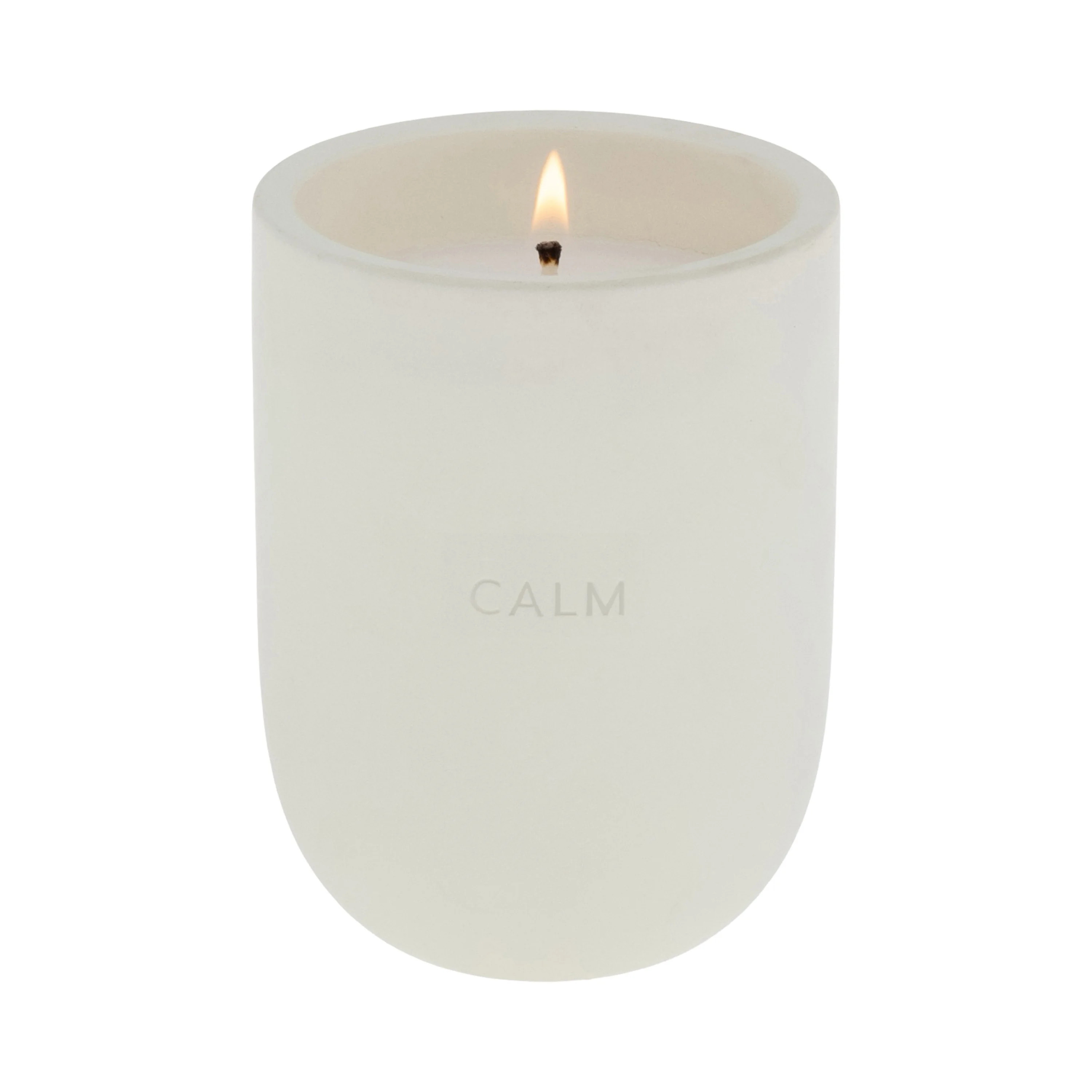 Allswell Calm Scented Ceramic Jar Spa Candle 10 oz., Coconut & Citrus & Amber, White | Walmart (US)
