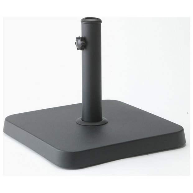 Argos Home Concrete Parasol Base - Black742/8805 | argos.co.uk