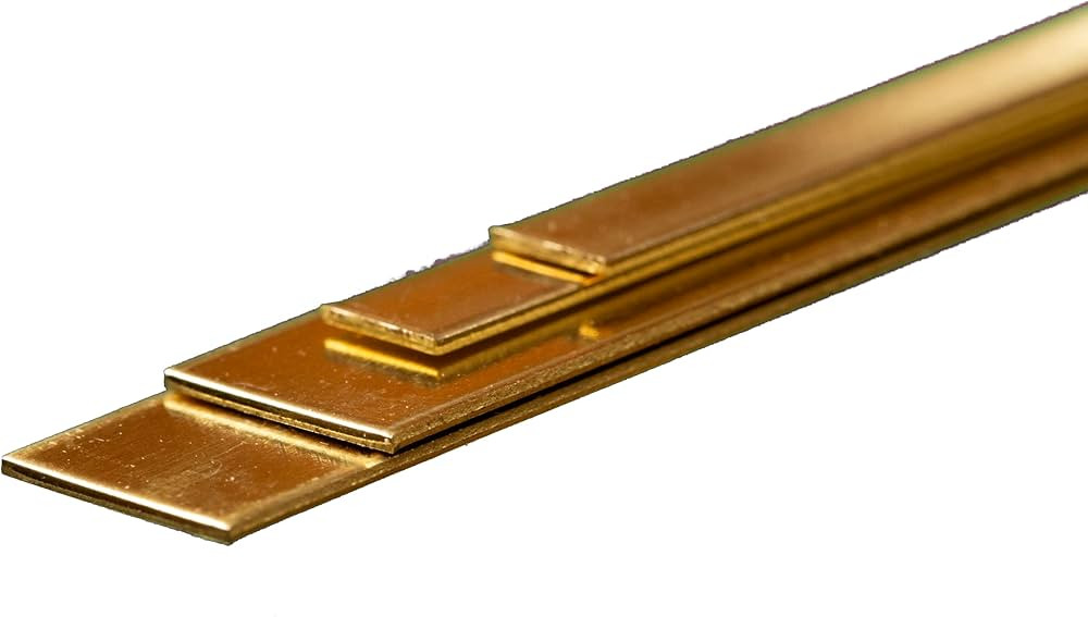 K&S Precision Metals Bendable Brass Strip Assortment 5078 - 4 Strips, 0.032" Thick, 1/4" & 1/2" W... | Amazon (US)