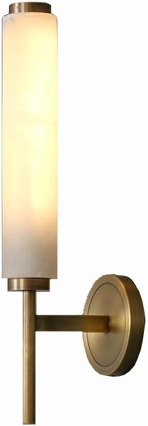 Gold Wall Sconce, Modern Marble Wall Lamp, Mid Century Bathroom Vanity Wall Light Fixtures, Indus... | Amazon (US)