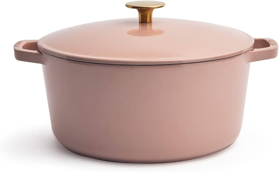 Milo by Kana 5.5-quart Enameled Cast Iron Dutch Oven with Lid | Premium Casserole Cooking Pot | E... | Amazon (US)