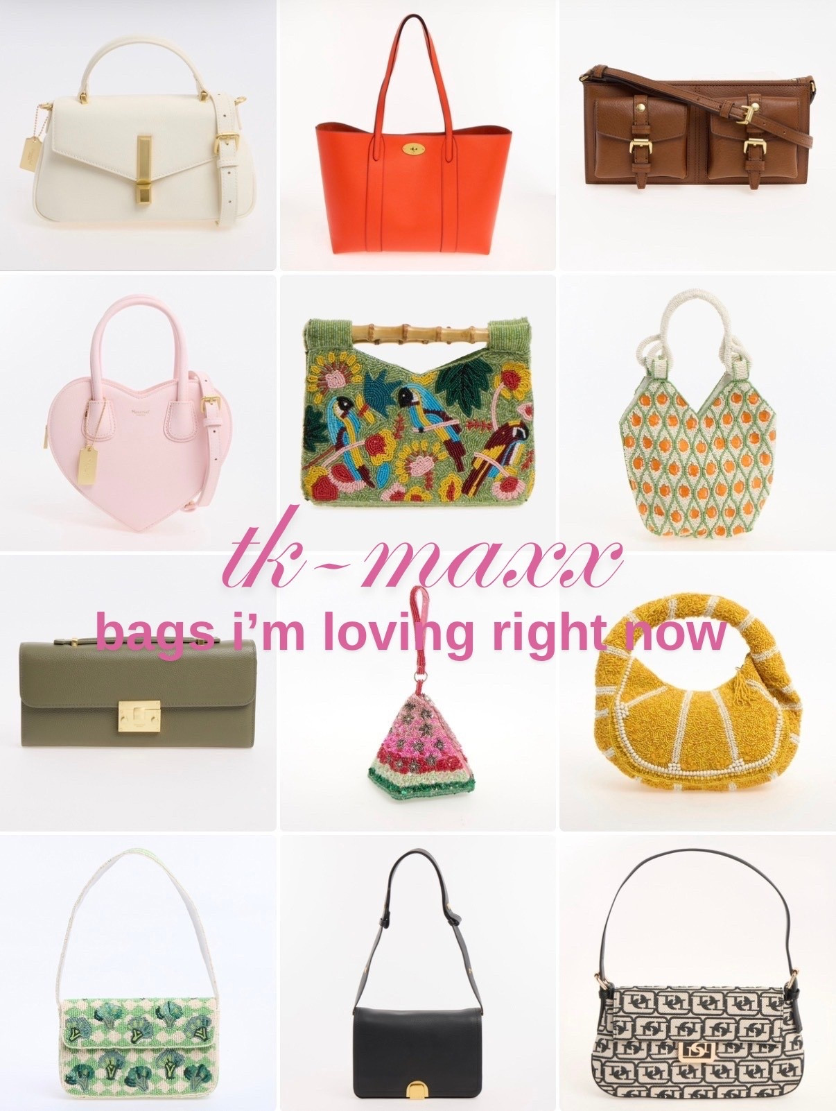 bag on the tkmaxx website that I’m absolutely loving for summer right now!! 

Tags — beaded bags, sequins, high end designer,

#LTKeurope #LTKsummer #LTKbag