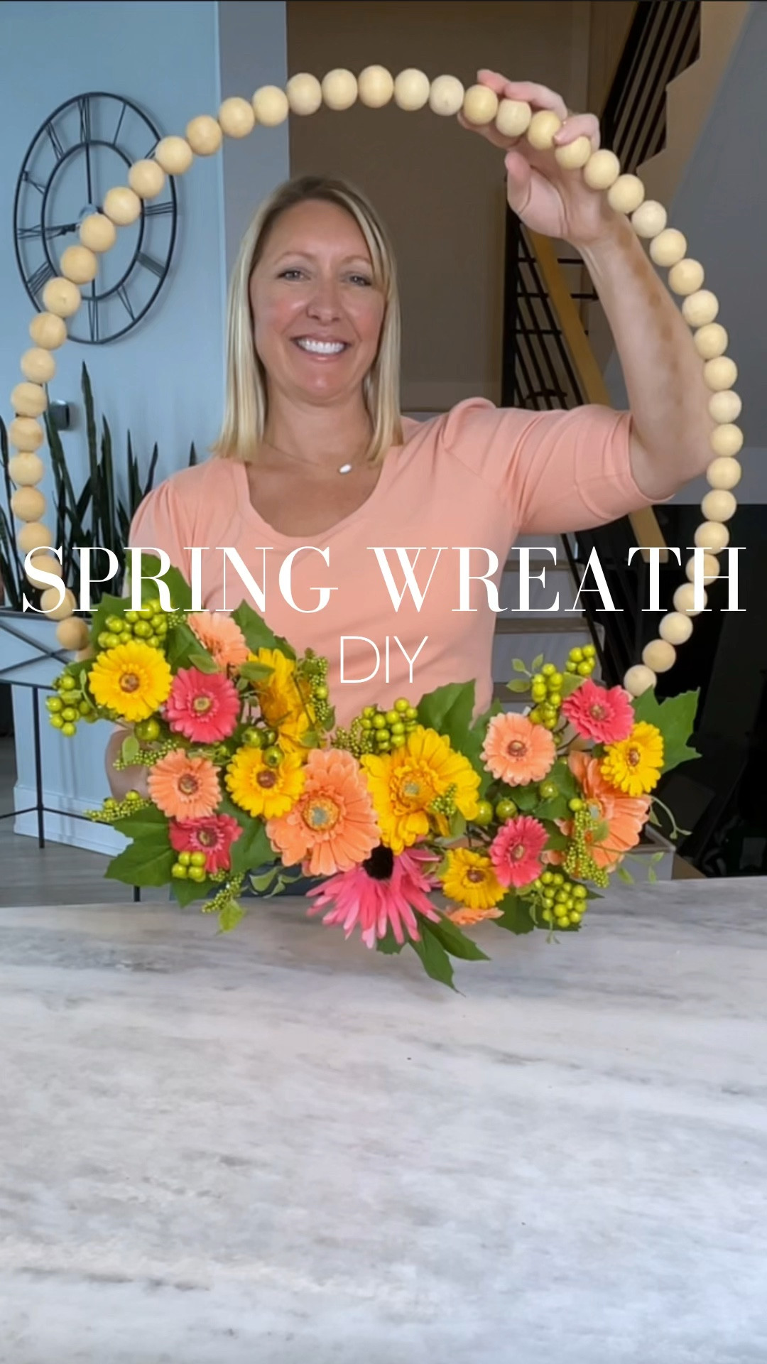4 Items Needed- Easy Beaded Spring Wreath 

SUPPLIES: 
•Beaded Wreath
•Floral Stems
•Styrofoam Wreath
•Zip Ties 

You'll also need wire cutters to cut the florals. 

I love doing these beaded wreaths because the biggest investment in this project is reusable - the beaded wreath. I simply cut the zip ties and reuse the beaded wreath, season after season. Knowing the piece that's most costly is reusable, would you be willing to do this project? Let me know your thoughts in the comments  


#LTKhome #LTKstyletip 

#LTKVideo