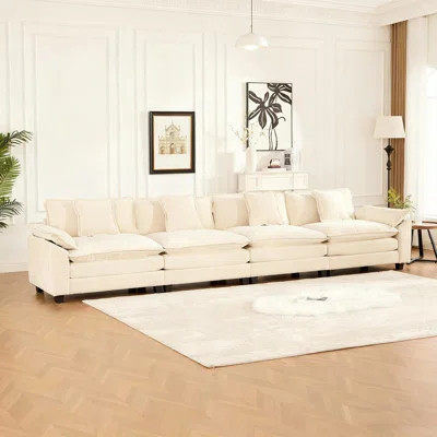 Wider Armrest 3 Seats (Ottoman is not included), Sectional Couch | Wayfair North America