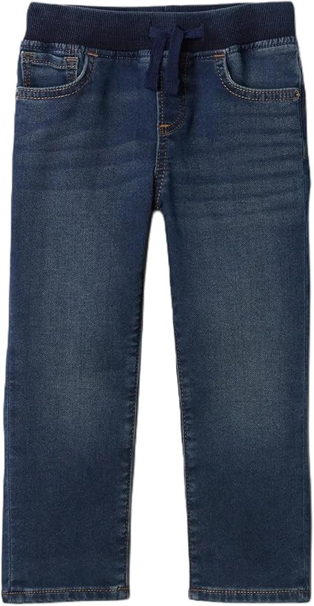GAP Baby Boys' Ribbed Waist Slim Pull-on Denim | Amazon (US)