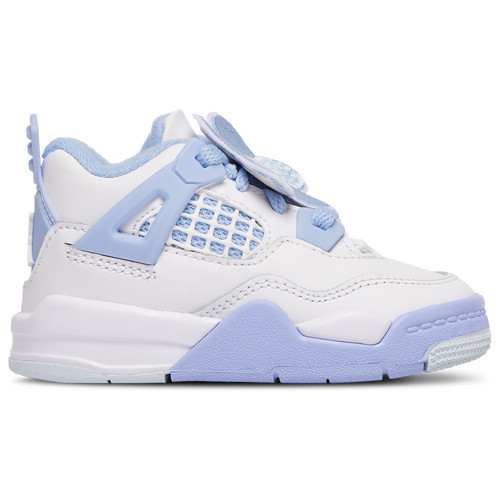 Jordan Girls Jordan Retro 4 TPU - Girls' Toddler Shoes White/Aluminum Size 10.0 | Foot Locker (US)