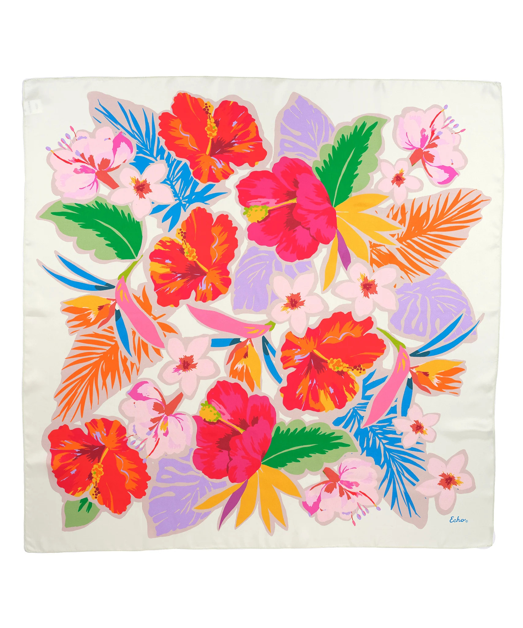 Tahiti Floral Silk Square | Echo New York