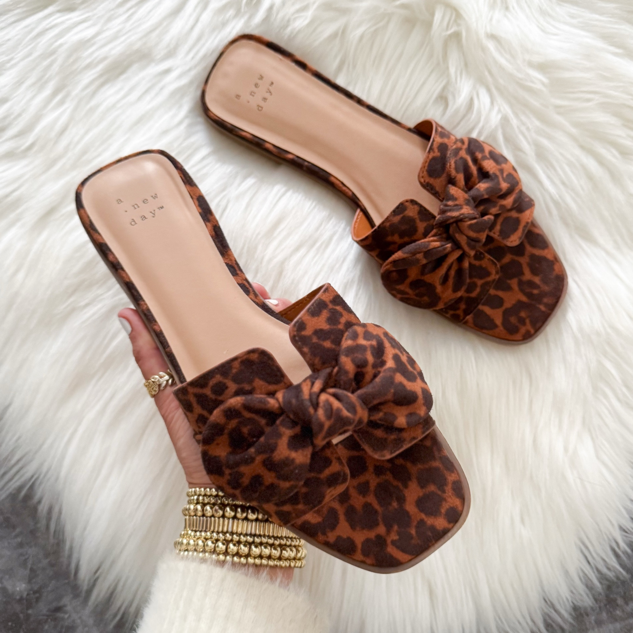 Target maple bow flat sandals a new day only $19. Runs small 