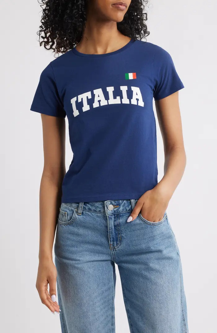 GOLDEN HOUR Italia Flag Cotton Graphic T-Shirt | Nordstrom | Nordstrom