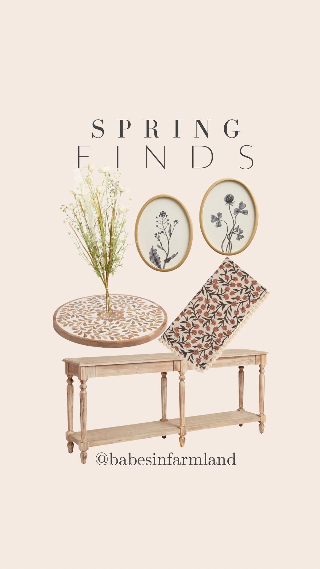 spring home decor, Easter decor, floral, rustic, florals, faux florals, wall hanging, napkins, table, console table, spring decor, floral decor, spring home, lazy Susan 

#LTKFindsUnder50 #LTKHome #LTKSeasonal