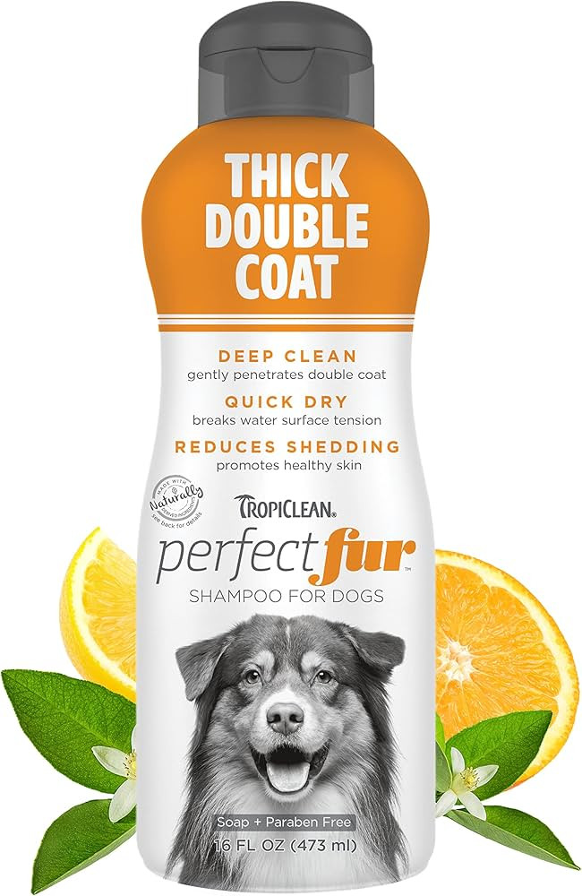 TropiClean Perfect Fur Dog Shampoo for Shedding Control & Deep Conditioning for Breeds with Thick... | Amazon (US)