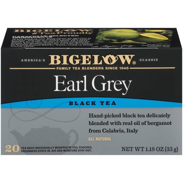 Bigelow Earl Grey Black Tea Bags - 20ct | Target