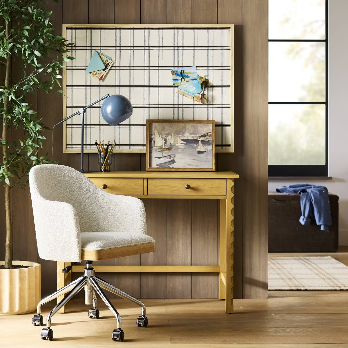 40"x30" Fabric Pinboard with Wood Frame - Threshold™ designed with Studio McGee | Target