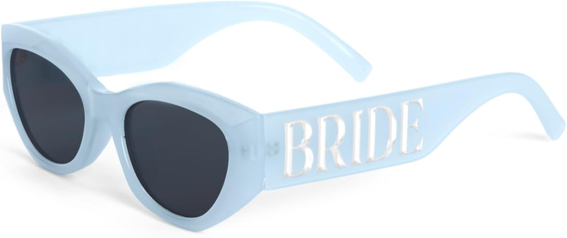 xo, Fetti Blue Bride Sunglasses | Bachelorette Party Sunnies, Engagement Decorations, Bridal Show... | Amazon (US)
