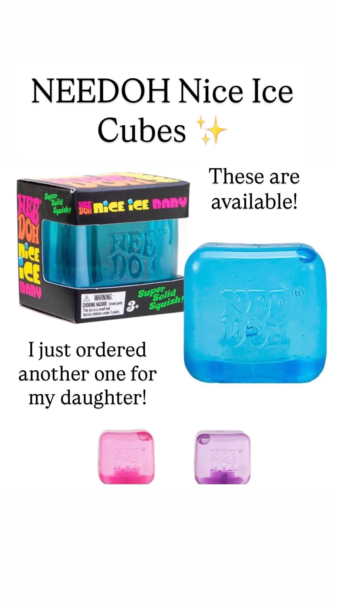 NEEDOH ice cube are available right now. Scoop them up while you can! Under $15!

#LTKKids