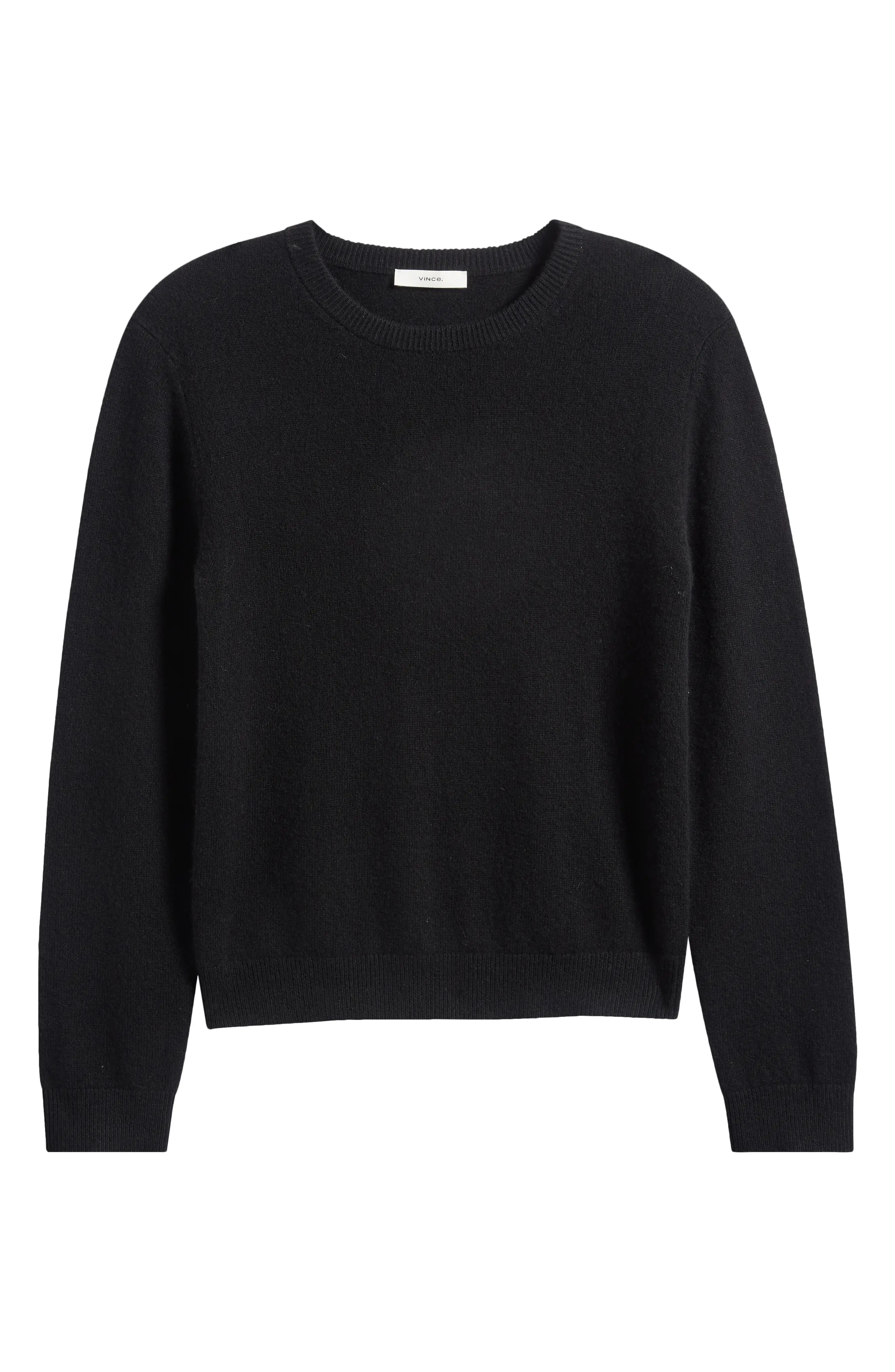 Vince Classic Crewneck Cashmere Sweater in Black at Nordstrom, Size Xx-Small | Nordstrom