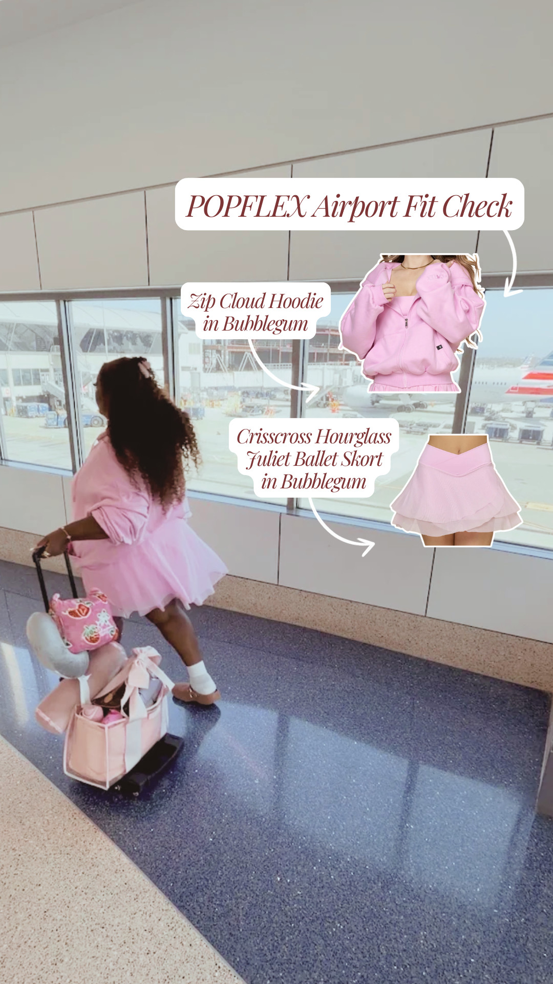 Travel day, but make it cute and cozy! 💕✈️ Obsessed with this all-pink airport fit check featuring the Zip Cloud Hoodie and the Crisscross Hourglass Juliet Ballet Skort in Bubblegum from POPFLEX. It’s the absolute perfect outfit for staying incredibly comfortable during a long flight while still looking completely put together! 🌸 Split-mending this look with my favorite travel bags to complete the ultimate passenger princess aesthetic. 🎀✨

You can shop this exact travel outfit and all my favorite go-to travel essentials linked below! 🛍️

Follow for more @OPERATION_NIKI on IG, TikTok, & Facebook

#POPFLEX #AirportStyle #TravelOOTD #ComfyChic #PlusSizeFashion #CurvyStyle #TravelEssentials #PinkAesthetic #AirportFit #PassengerPrincess

#LTKTravel #LTKMidsize #LTKPlusSize #LTKTravel