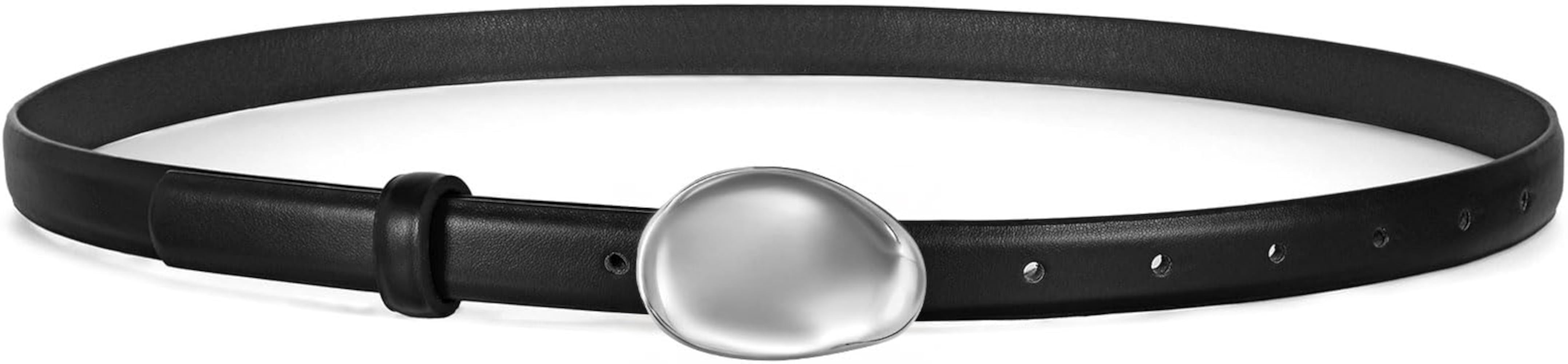 WERFORU Women Skinny Belts for Dress Jeans Ladies Thin Faux Leather Belt with Unique Gold Buckle,... | Amazon (US)