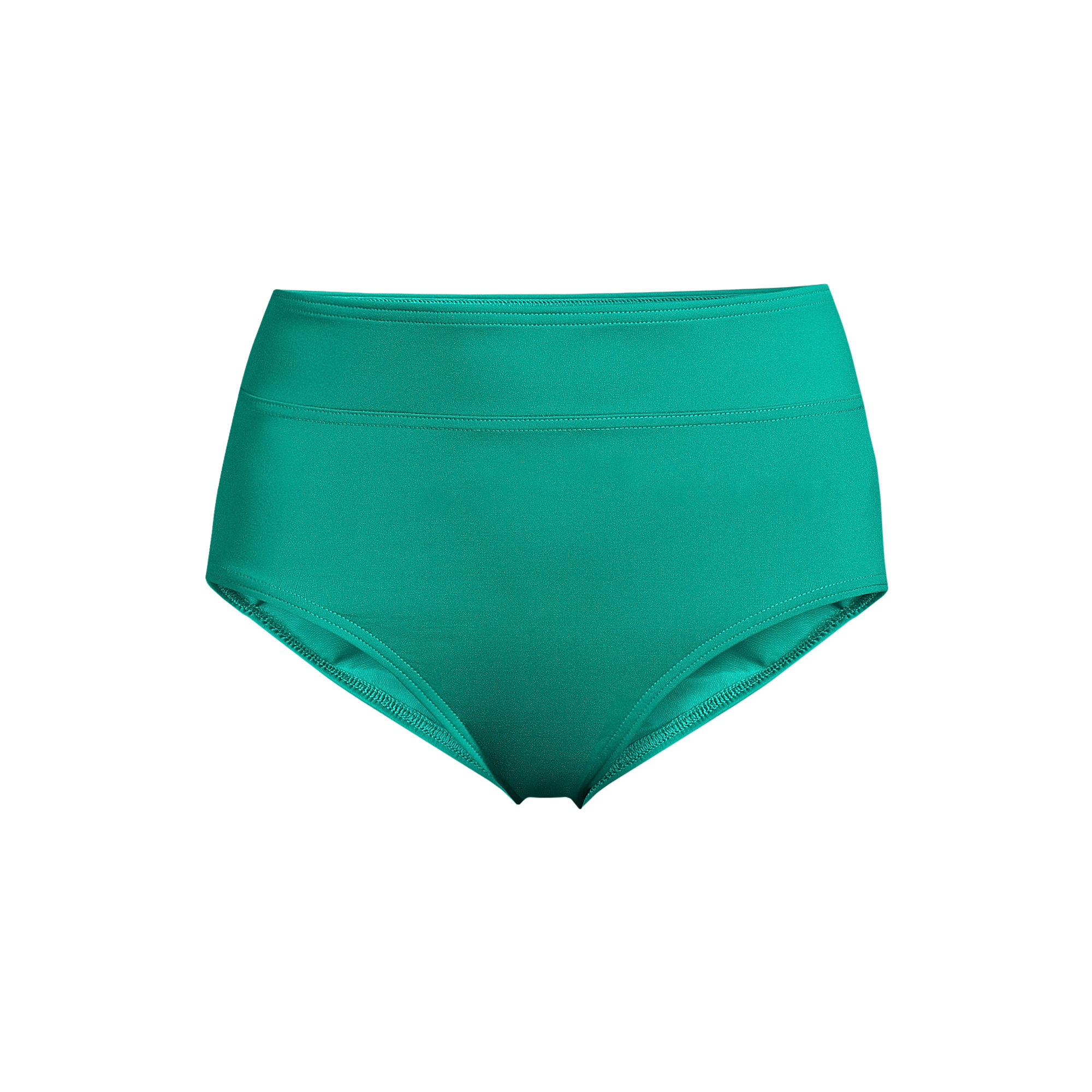 Women's Chlorine Resistant Tummy Control High Waisted Bikini Swim Bottoms | Lands' End (US)