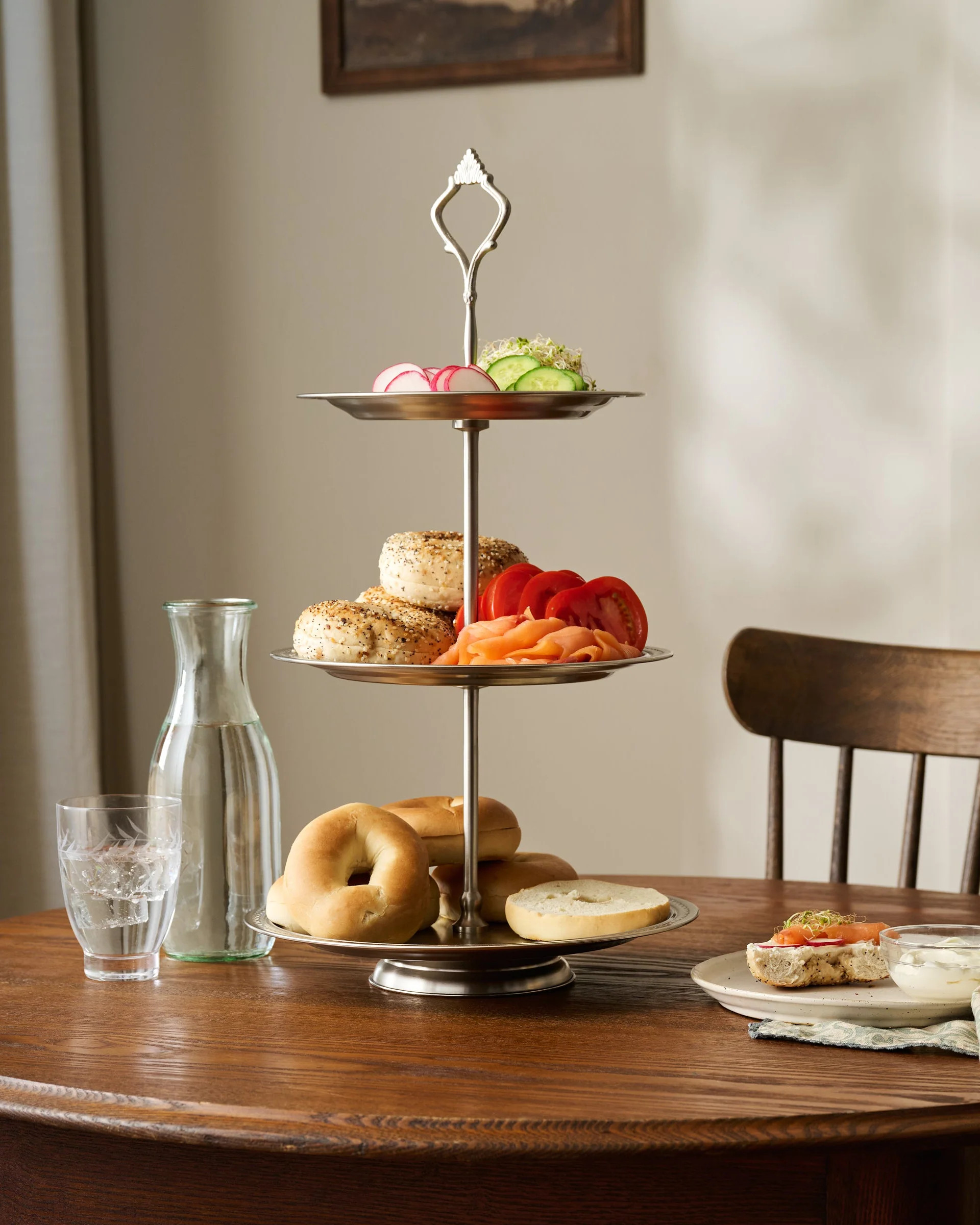 Pewter Tiered Serving Stand | Magnolia