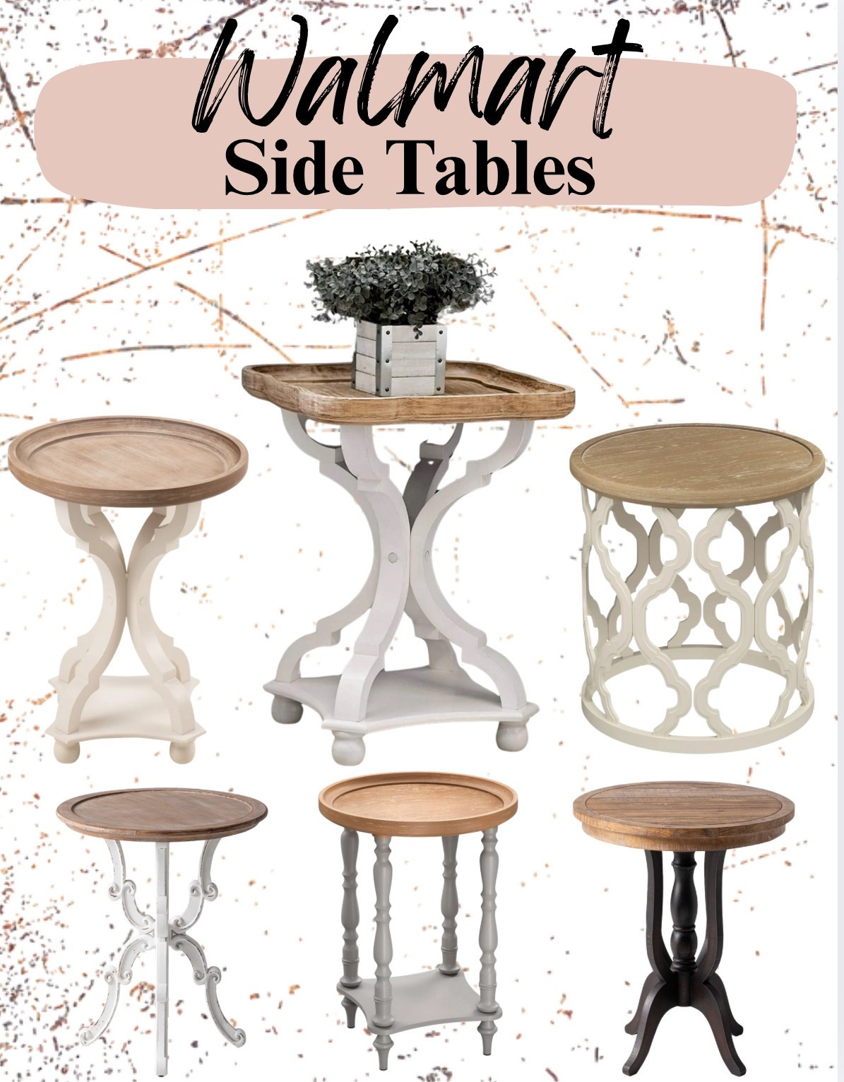 Beautiful Walmart Side Tables for the Home 

#LTKHome #LTKSeasonal #LTKU