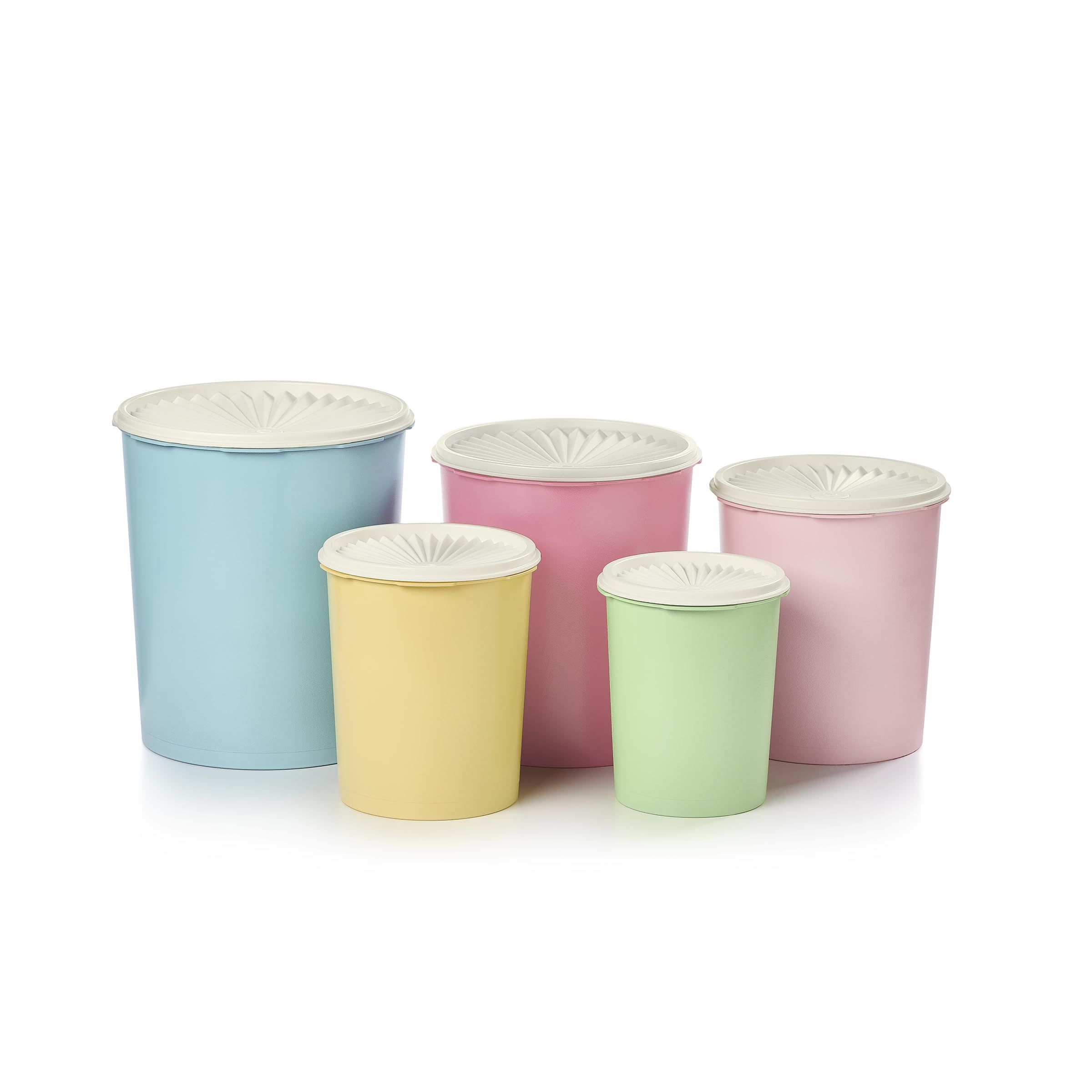 Tupperware Heritage Collection 10 Piece Nested Canister Set in Vintage Colors - Dishwasher Safe &... | Amazon (US)