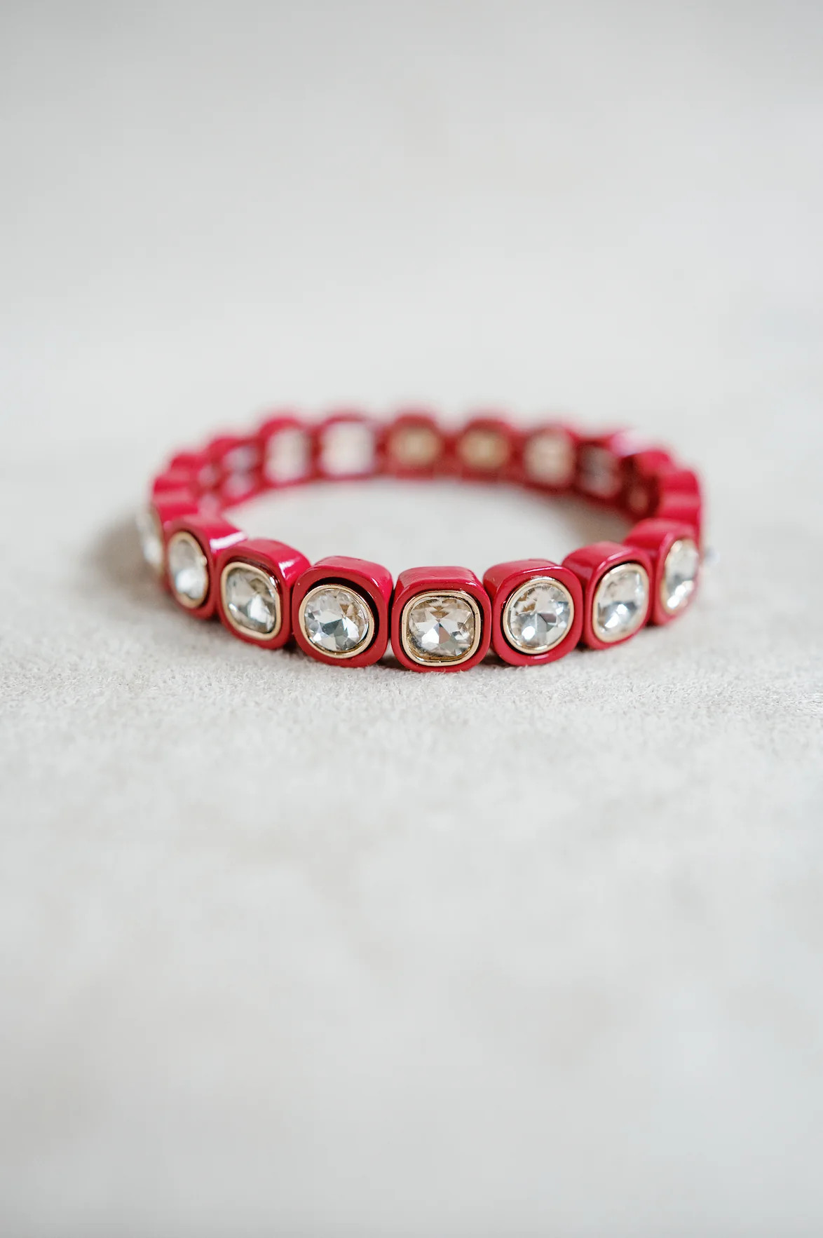 City Girl Petite Bracelet - Scarlet Red | Smith and Co. Jewel Design