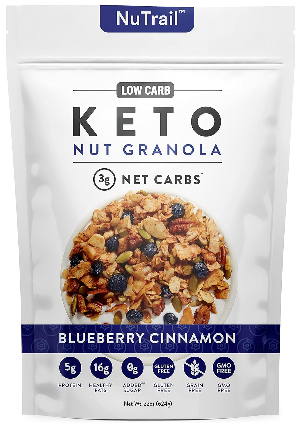 Low Karb - Keto Blueberry Nut Granola Healthy Breakfast Cereal - Low Carb Snacks & Food - 3g Net ... | Amazon (US)