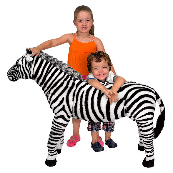 Melissa & Doug Giant Striped Zebra - Lifelike Stuffed Animal (nearly 3 feet tall) | Target