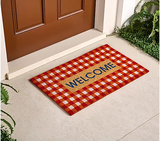 Martha Stewart 18" x 30" Patriotic Coir Doormat - QVC.com | QVC