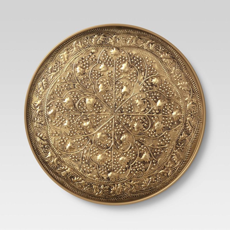 Embossed Brass Antique Medallion Wall Art Set Gold - Opalhouse&#8482; | Target