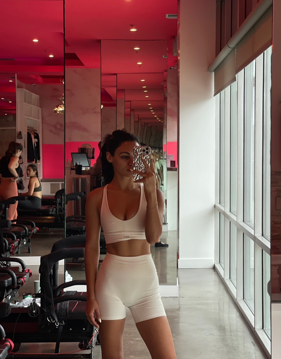 white set active v sports bra + biker shorts #setactive #workoutset #bikershorts 

#LTKstyletip #LTKunder100 #LTKBacktoSchool