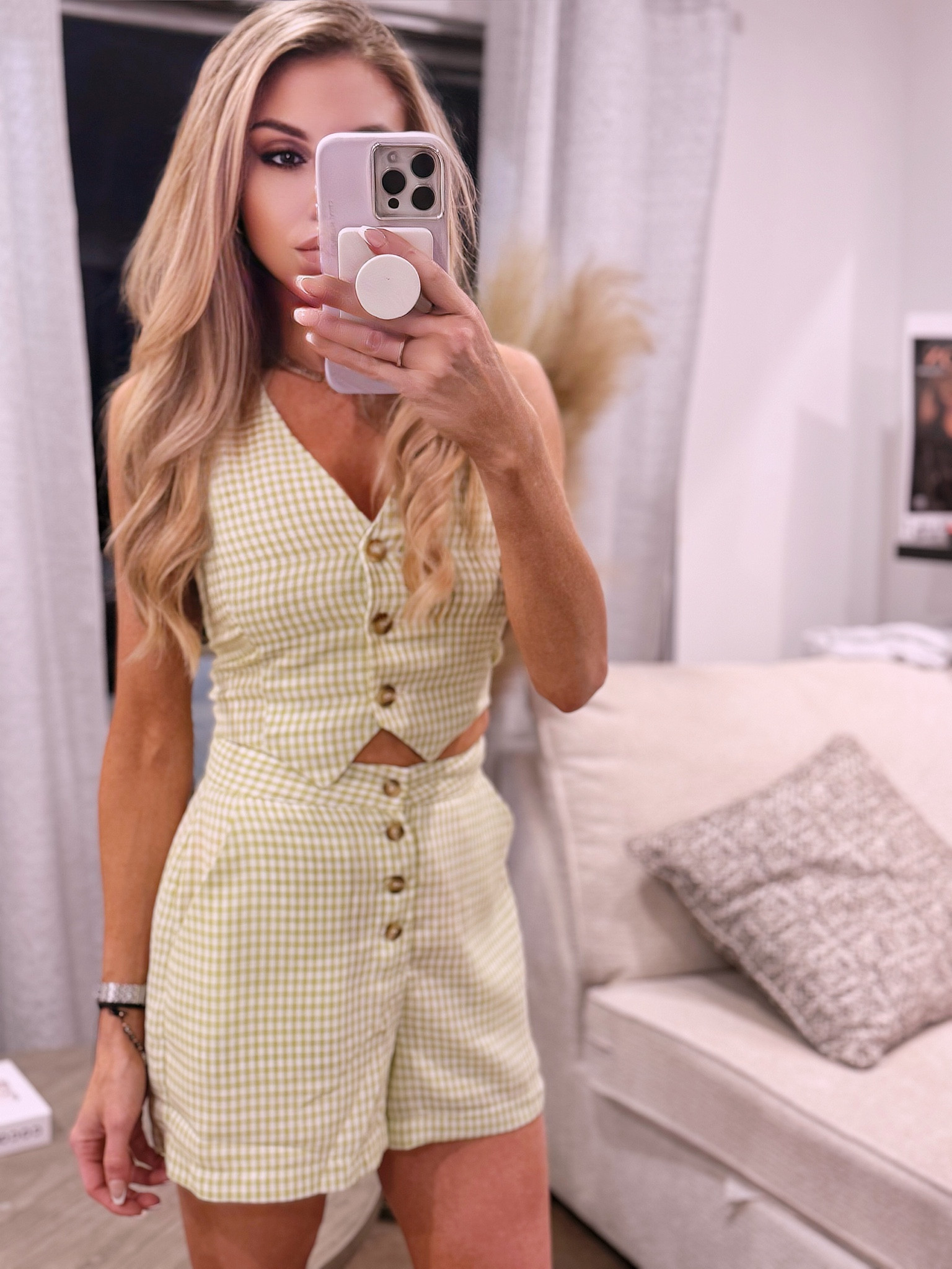 🌞✨ Perfect for a festival or dressed up with a white blazer and nude wedges. Top and bottom are both size xs from Lulus. 

#LTKFindsUnder100 #LTKWorkwear #LTKFestival