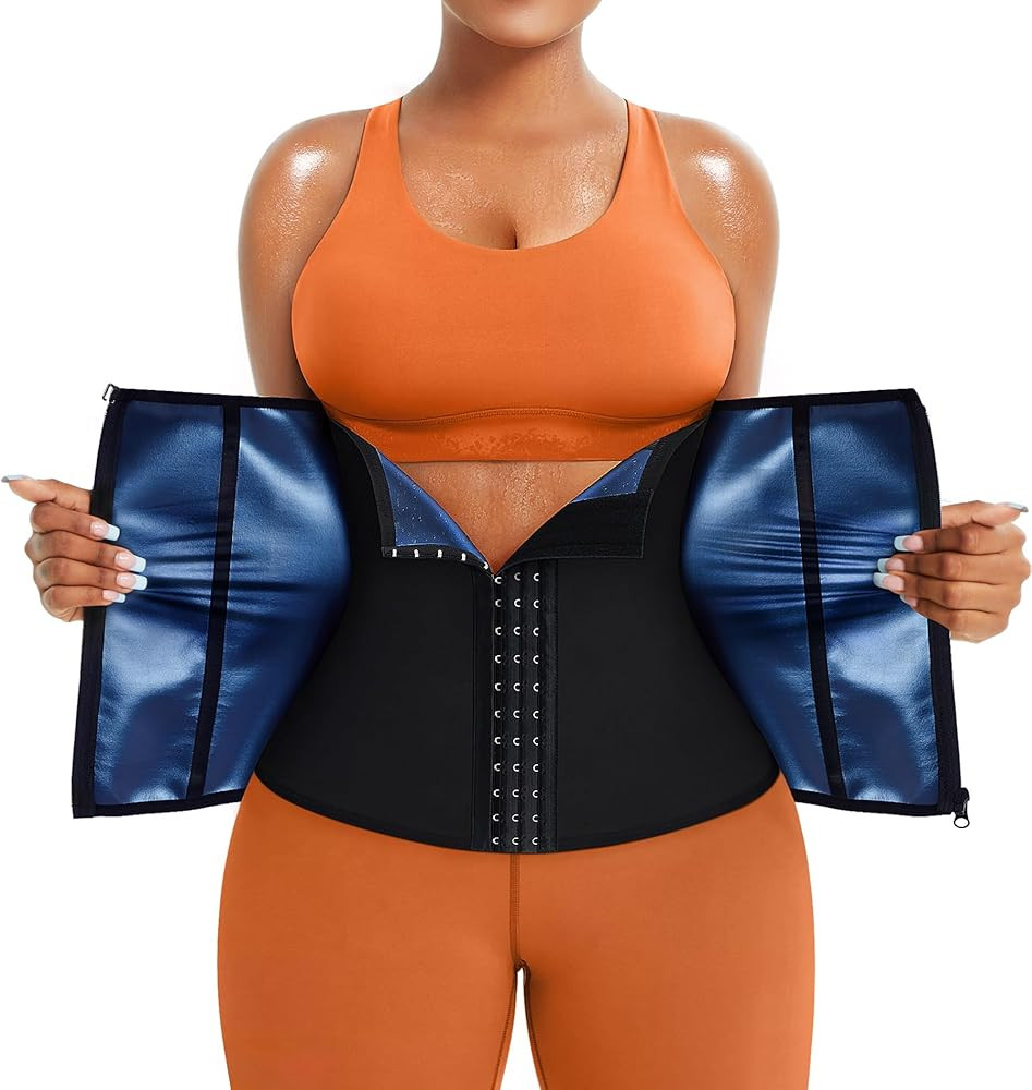 TrainingGirl Waist Trainer for Women Lower Belly Waist Trimmer Corset Tummy Wrap Workout Sweat Be... | Amazon (US)