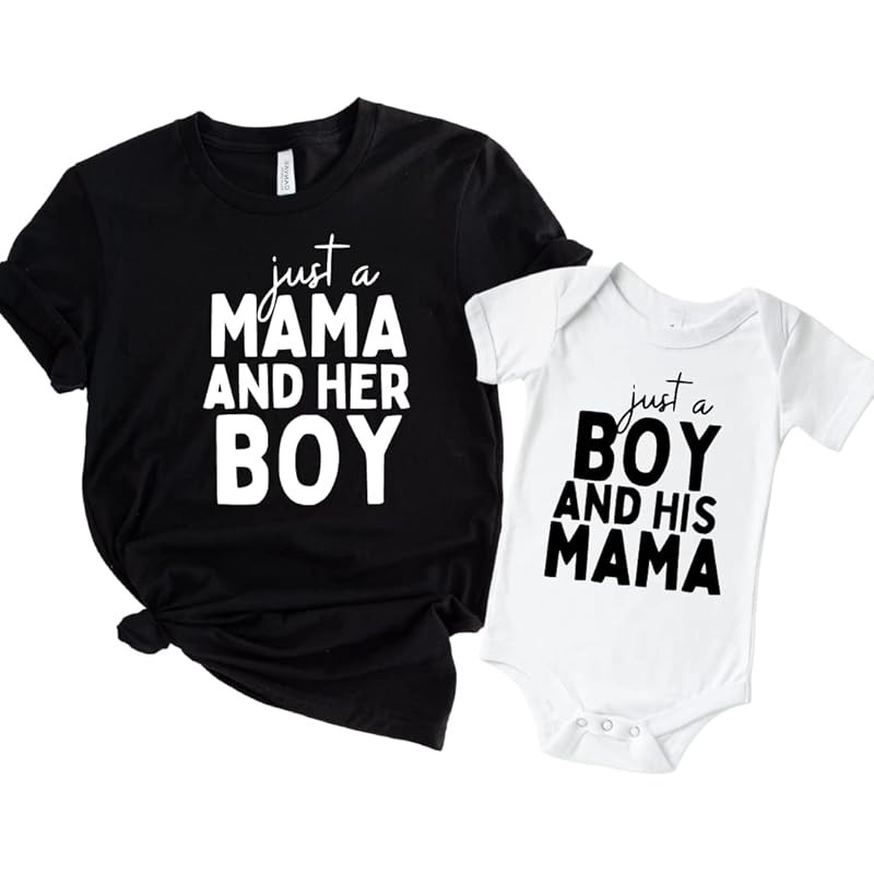 Matching Mom and Son outfits, Boy Mama Shirt, Mama and Baby Boy Matching Outfits, Mommy and Me Sh... | Amazon (US)