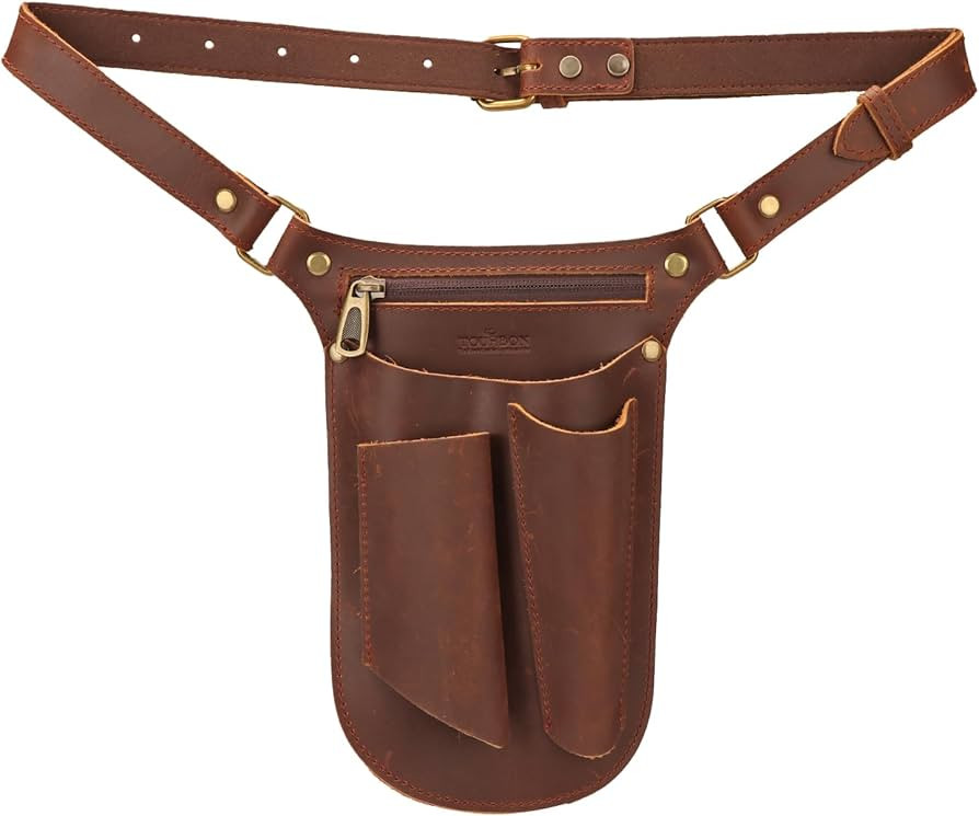 Tourbon Leather Gardening Belt Florist Tool Bag Gardener Holster Waist Pouch Electrician Carpente... | Amazon (US)